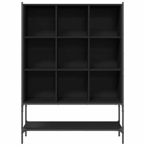 Boekenkast 102x30x141,5 cm bewerkt hout zwart 8721012402829 5