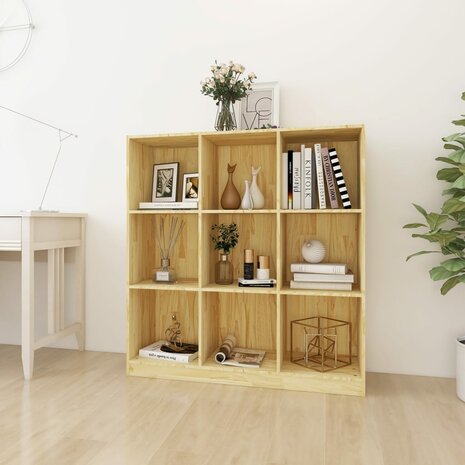 Boekenkast / kamerscherm 104x33,5x110 cm massief grenenhout 8720286773017 1