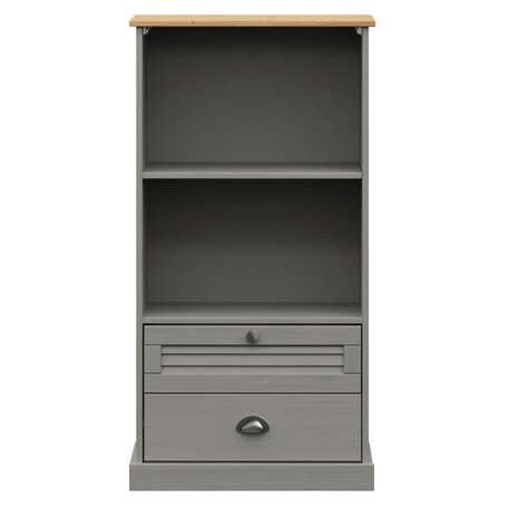 Boekenkast VIGO 60x35x114,5 cm massief grenenhout grijs 8720845846008 4