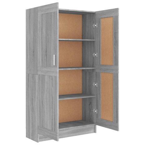 Boekenkast 82,5x30,5x150 cm bewerkt hout grijs sonoma eiken 8720287124092 7