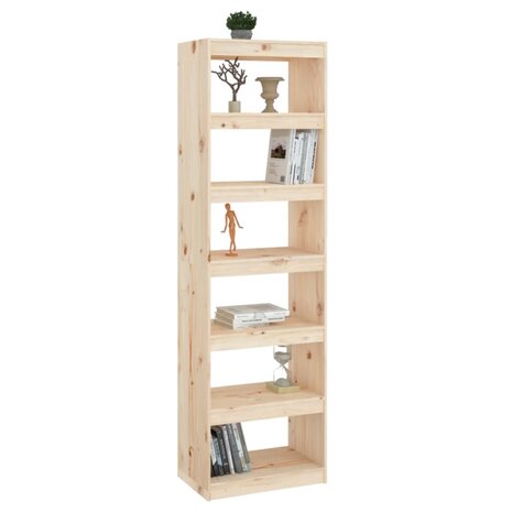 Boekenkast/kamerscherm 60x30x199,5 cm massief grenenhout 8720286608784 3