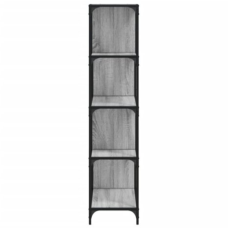 Boekenkast 4-laags 139x33,5x149 cm bewerkt hout grijs sonoma 8721012377752 6