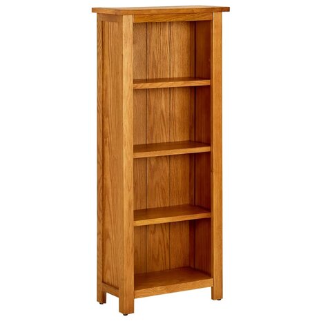 Boekenkast met 4 schappen 45x22x110 cm massief eikenhout 8720286543030 1