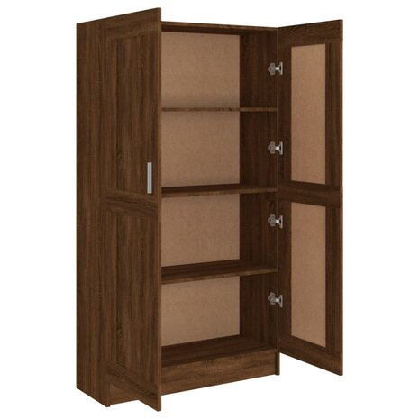 Boekenkast 82,5x30,5x150 cm bewerkt hout bruin eikenkleur 8720287124108 7