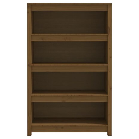 Boekenkast 80x35x126 cm massief grenenhout honingbruin 8720845556389 5