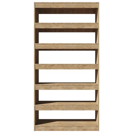 Boekenkast/kamerscherm 100x30x198 cm bewerkt hout sonoma eiken 8720286843888 5