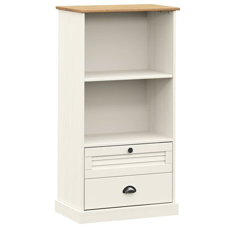 Boekenkast VIGO 60x35x114,5 cm massief grenenhout wit 8720845845995 2