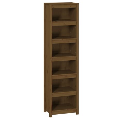 Boekenkast 50x35x183 cm massief grenenhout honingbruin 8720845556730 2