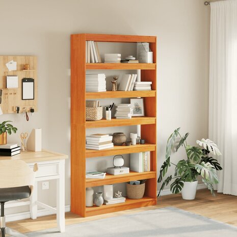 Boekenkast / kamerscherm 100x30x199,5 cm massief grenenhout 8721012314870 3