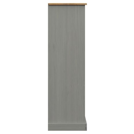 Boekenkast VIGO 90x35x114,5 cm massief grenenhout grijs 8720845845971 6