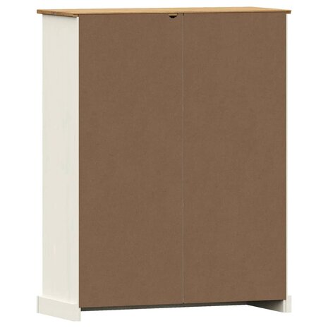 Boekenkast VIGO 90x35x114,5 cm massief grenenhout wit 8720845845964 7