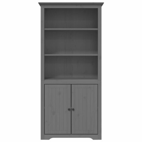 Boekenkast BODO 80x40x172 cm massief grenenhout grijs 8720845913977 3