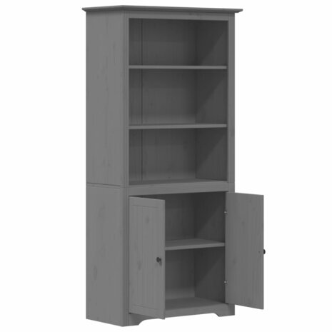 Boekenkast BODO 80x40x172 cm massief grenenhout grijs 8720845913977 4