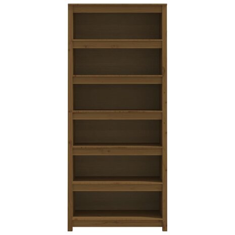 Boekenkast 80x35x183 cm massief grenenhout honingbruin 8720845556488 5