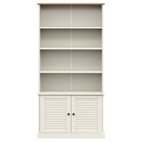 Boekenkast VIGO 85x35x170 cm massief grenenhout wit 8720845846114 4