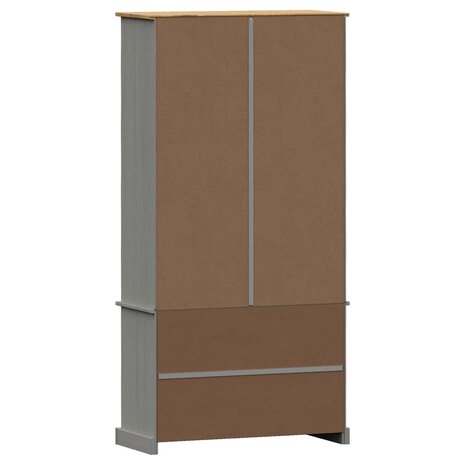 Boekenkast VIGO 85x35x170 cm massief grenenhout grijs 8720845846121 7