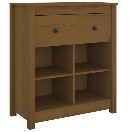 Dressoir 70x35x80 cm massief grenenhout honingbruin 8720286922583 2