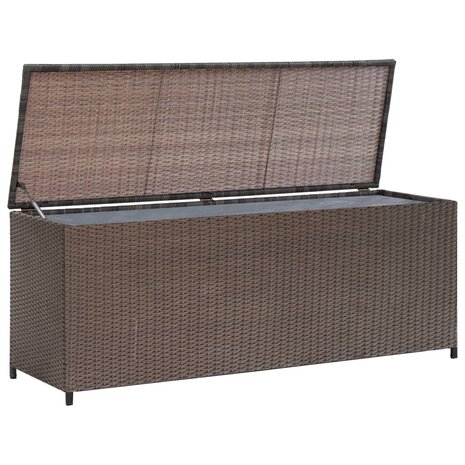 Tuinbox 120x50x60 cm poly rattan bruin 8718475501046 1