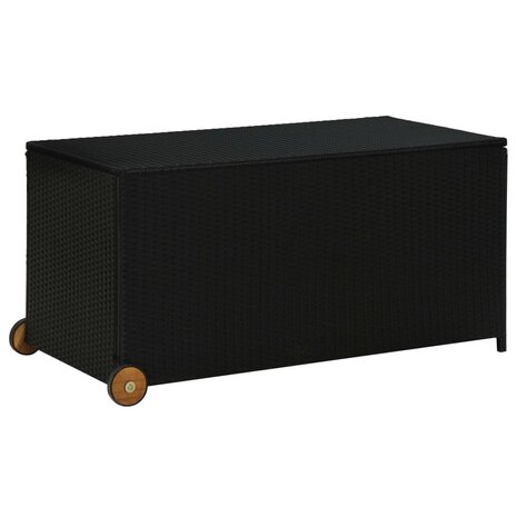 Tuinbox 120x65x61 cm poly rattan zwart 8720286055106 1