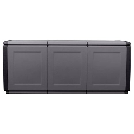 Tuinbox 330 L 138x53x57 cm donkergrijs en zwart 8720286930861 3