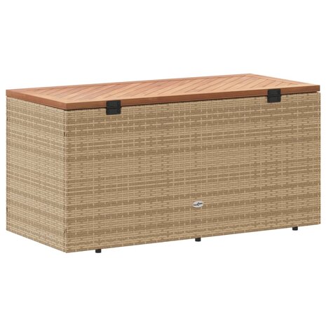 Tuinbox 110x50x54 cm poly rattan en acaciahout beige 8721012265028 6