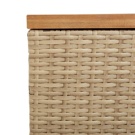 Tuinbox 110x50x54 cm poly rattan en acaciahout beige 8721012265028 9