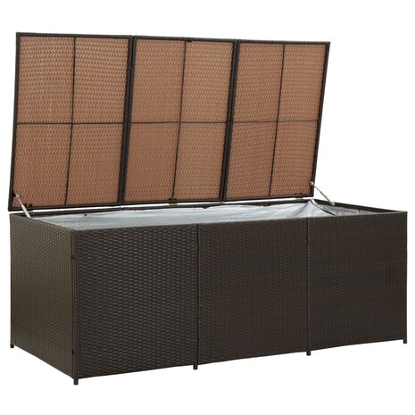 Tuinbox 180x90x70 cm poly rattan bruin 8719883732237 2