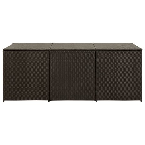 Tuinbox 180x90x70 cm poly rattan bruin 8719883732237 3