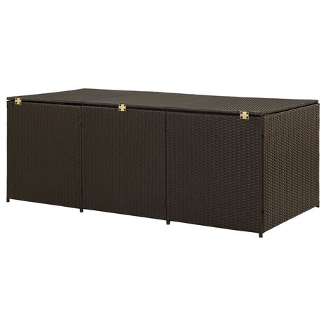 Tuinbox 180x90x70 cm poly rattan bruin 8719883732237 5