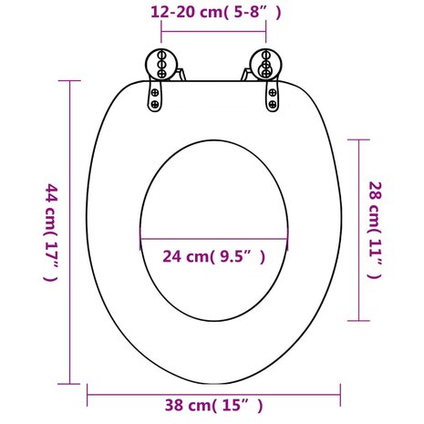 Toiletbril zeester MDF 8718475863830 8