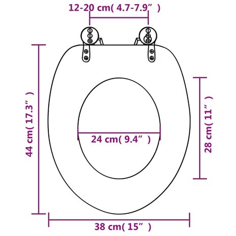 Toiletbril van MDF met New York dessin 8718475908890 11