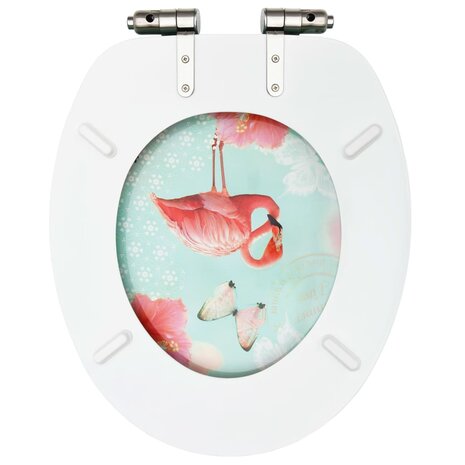 Toiletbril met soft-close deksel flamingo MDF 8720286028575 6