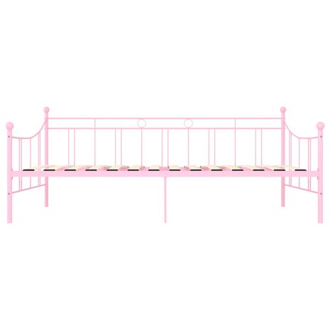 Slaapbankframe metaal roze 90x200 cm 8719883989457 4