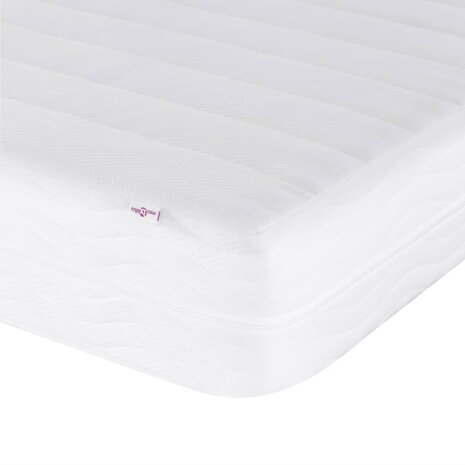 Bed met matras fluweel roze 80x200 cm 8721012351103 9