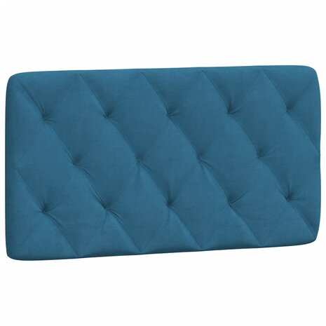 Bed met matras fluweel blauw 100x200 cm 8721012351271 5