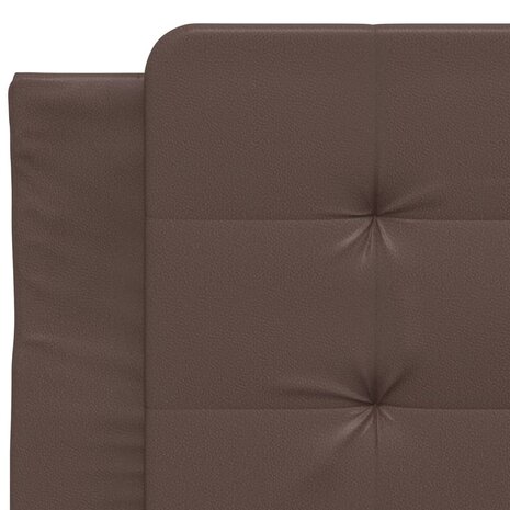 Bed met matras kunstleer bruin 80x200 cm 8721012353091 7