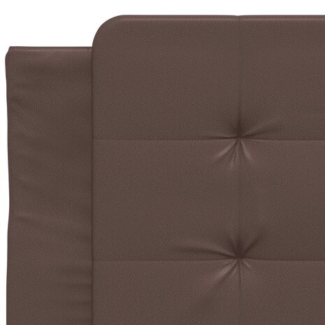 Bed met matras kunstleer bruin 90x190 cm 8721012353169 7