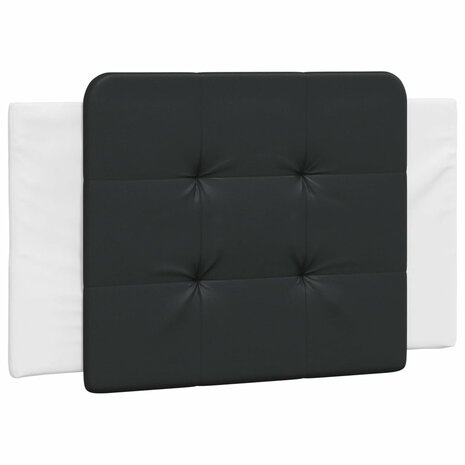 Bed met matras kunstleer zwart en wit 90x200 cm 8721012353275 5