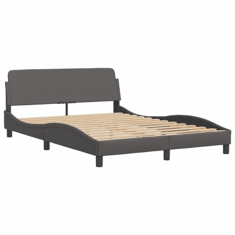 Bed met matras kunstleer grijs 140x200 cm 8721012353527 4