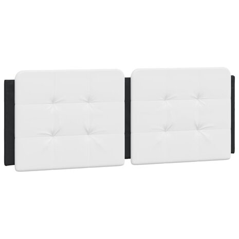 Bed met matras kunstleer zwart en wit 140x200 cm 8721012353541 5