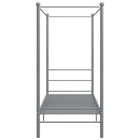 Hemelbedframe metaal grijs 100x200 cm 8720286163719 4