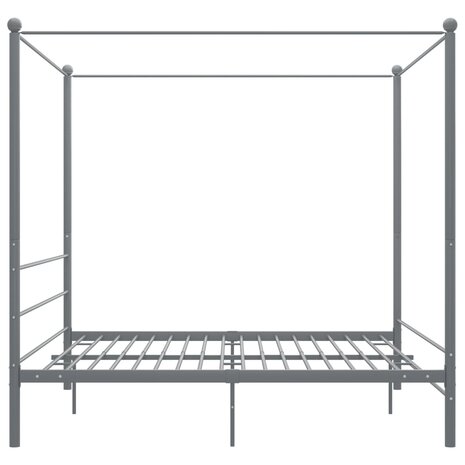 Hemelbedframe metaal grijs 180x200 cm 8720286163832 3