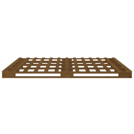 Palletbed massief hout honingbruin 150x200 cm 8720287139850 6