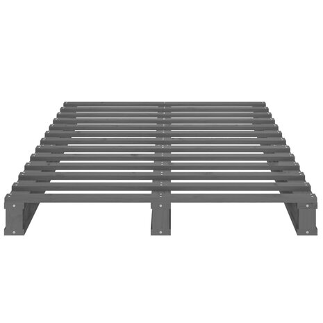 Palletbed massief grenenhout grijs 75x190 cm 8720287140047 5