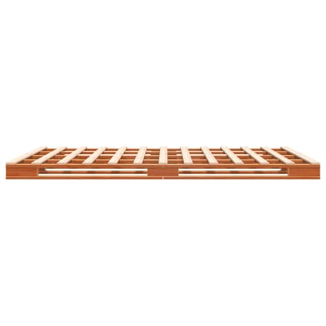 Palletbed massief grenenhout wasbruin 140x200 cm 8721012315297 5