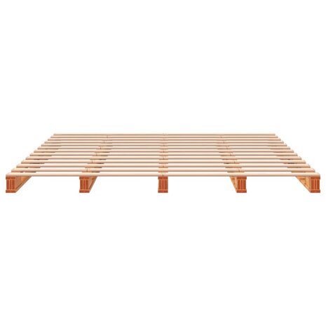 Palletbed massief grenenhout wasbruin 180x200 cm 8721012315303 4