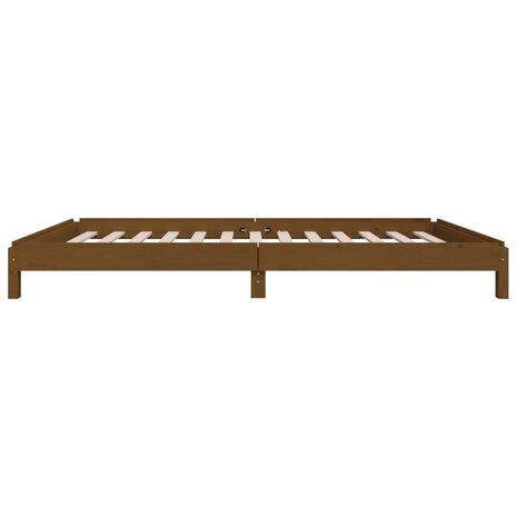 Bed stapelbaar 90x190 cm massief grenenhout honingbruin 8720287073833 9