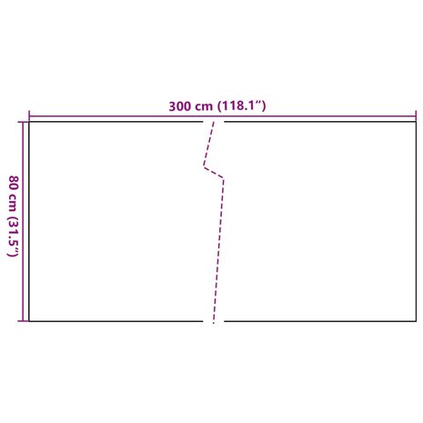 Balkonscherm 300x80 cm poly rattan antracietkleurig 8721012430587 7