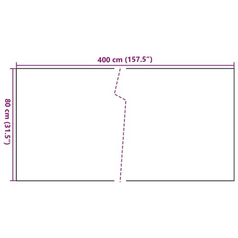 Balkonscherm 400x80 cm poly rattan antracietkleurig 8721012430617 7