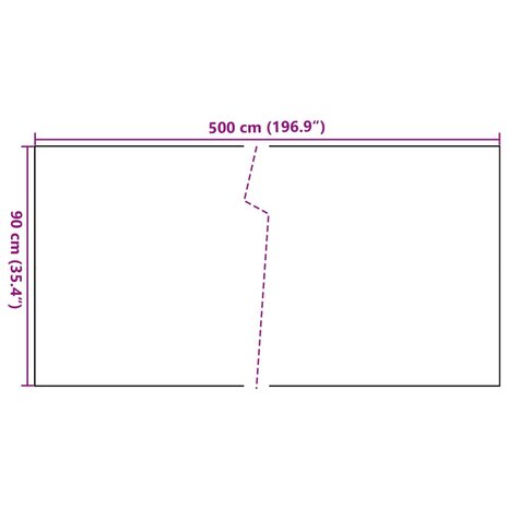 Balkonscherm 500x90 cm poly rattan antracietkleurig 8721012430655 7